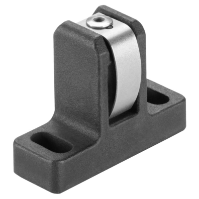 Spring loaded side thrust pad with spring plate, one side