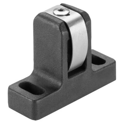 Spring side thrust pad with spring plate, double sided