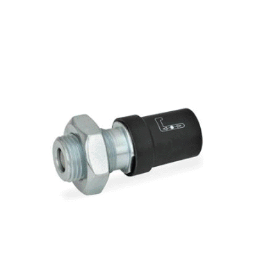 Locking bolt with key actuation, locking pin retracted