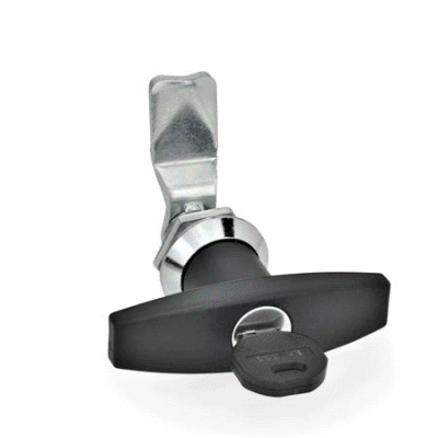 Locking device lockable, operation with T-handle (lock different)