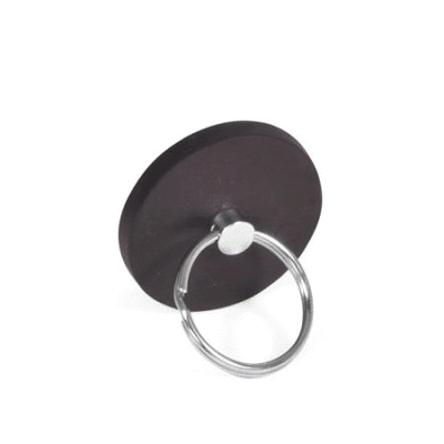 Haftmagnet mit Schlüsselring und Gummiummantelung