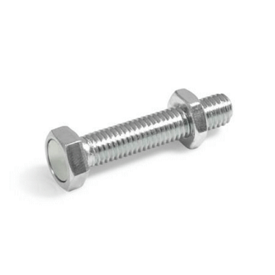 Steel stop screw with holding magnet