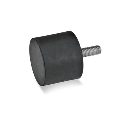 Stainless steel stop buffer with screw