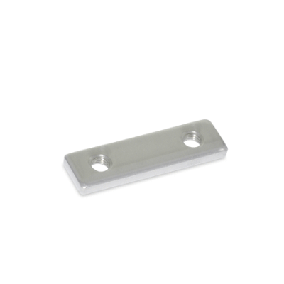 Stainless steel threaded plate for hinges