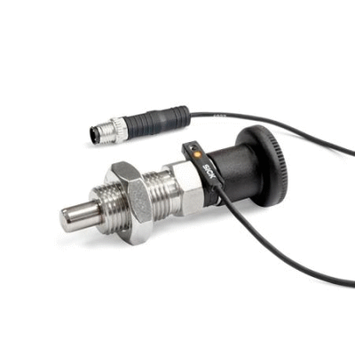 Stainless steel locking bolt with sensor for position sensing