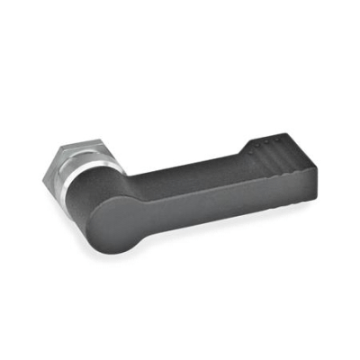 Zinc die-cast locking bolt with external thread, with 4 locking positions