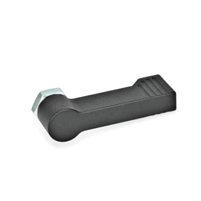 Zinc die-cast locking bolt with internal thread, with 4 locking positions