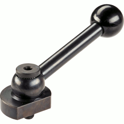 Eccentric clamp with clamping lever, steel