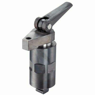 Mounting tensioner slewable, dimension 60, with eccentric clamping lever