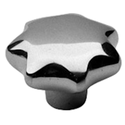 Star knob nut blind hole thread