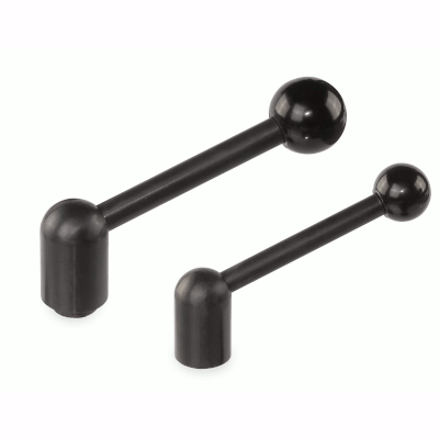 Clamping lever with female thread, adjustable