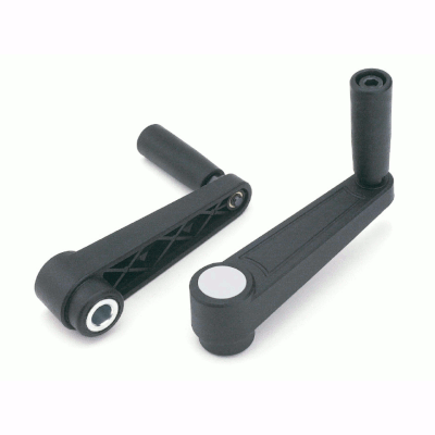 Crank handle with fitted bush and fixed cylinder handle