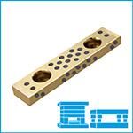 Piastra di guida su 2 sup VDI 3357 autolubrificante