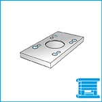 Piastra di fissaggio parte fissa