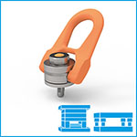 Quick assembly ring bolt