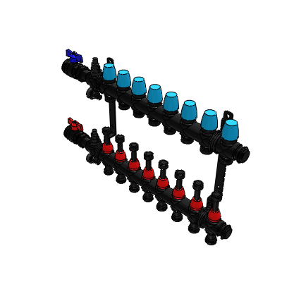 01. Flächenheizungsverteiler