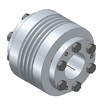 Metal Bellow Coupling with conical clamping hub