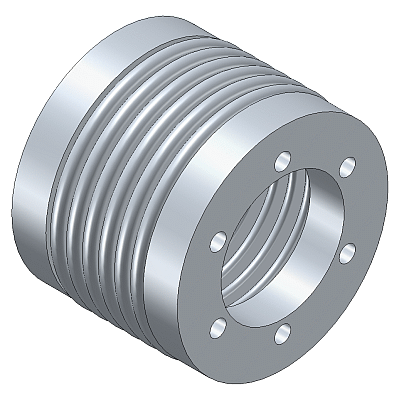Metal Bellow Coupling with flange mounting