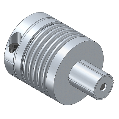 Metal Bellow Coupling with expanding mandrel