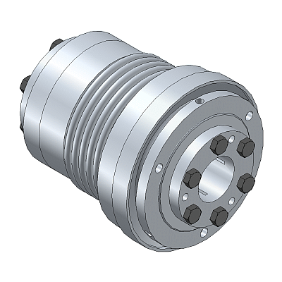 Safety Coupling with conical clamping hub - metal bellow version