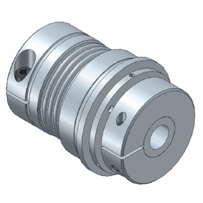 Safety Coupling with clamping hub - metal bellow version