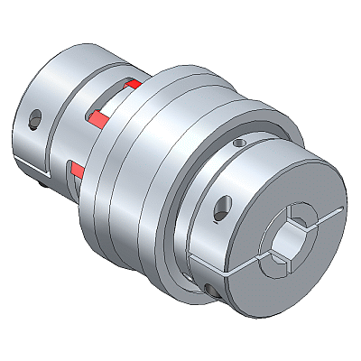 Safety Coupling with clamping-hub - elastomer version