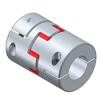 Elastomer Coupling with clamping hub