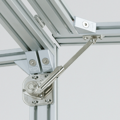 PARTS SET FOR INSTALLING TO ALUMINIUM FRAME