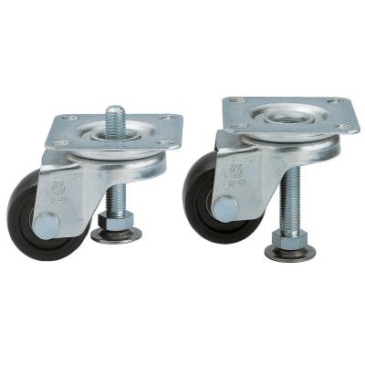 ROULETTE AVEC GLISSIÈRES DE NIVELLEMENT