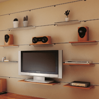 LEVEL ADJUSTABLE SHELVING SYSTEM