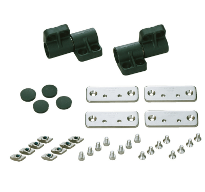 PARTS SET FOR INSTALLING TO ALUMINIUM FRAME