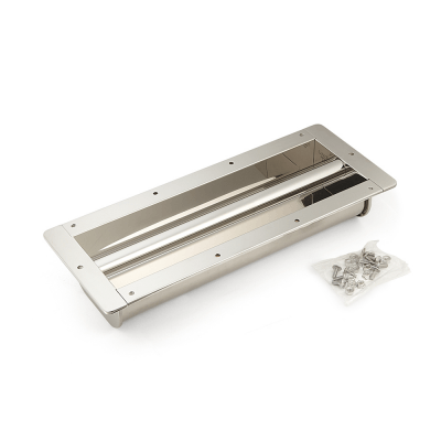 LARGE STAINLESS STEEL RECESSED PULL