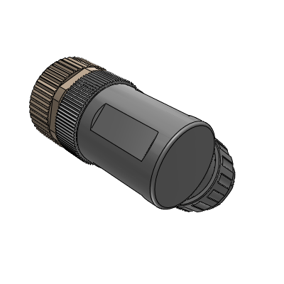 M12A-Assembly welded type,straight female 3-core,unshielded,the diameter of the adapter wire is 6.0-8.0MM