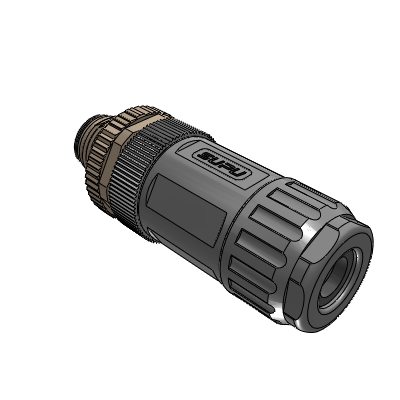 M12A-Assembly welded type,straight male3-core,unshielded,the diameter of the adapter wire is 3.5-6.0MM