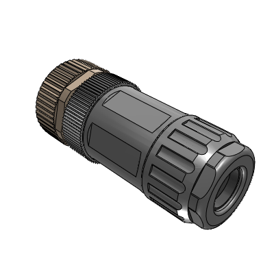 M12A-Assembly welded type,straight female 5-core,unshielded,the diameter of the adapter wire is 6.0-8.0MM