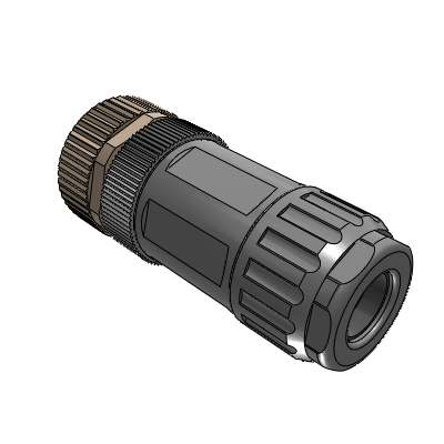 M12A-Assembly welded type,straight female 3-core,unshielded,the diameter of the adapter wire is 6.0-8.0MM