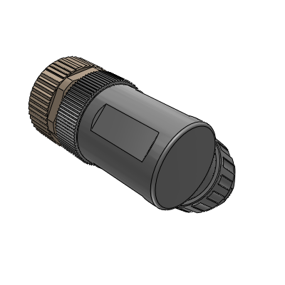 M12A-Assembly welded type,straight female 4-core,unshielded,the diameter of the adapter wire is 6.0-8.0MM