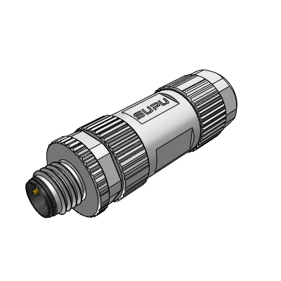 M8 assembly welded type,straight male 4-core ,shielded,the diameter of the adapter wire is 3.5-5.0MM