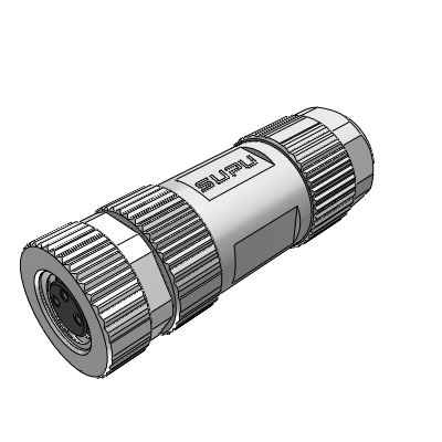 M8 assembly welded type,straight female 3-core ,shielded,the diameter of the adapter wire is 3.5-5.0MM