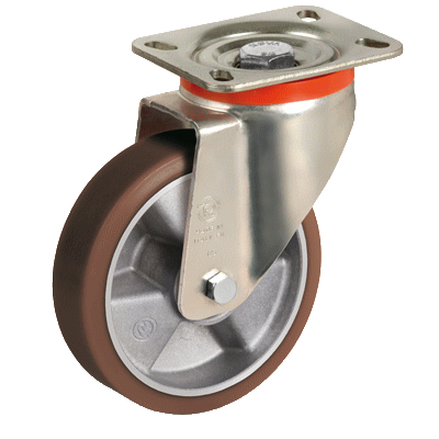 58AL - "TR POWERHIGH" POLYURETHANE WHEELS WITH ALUMINIUM CENTRE