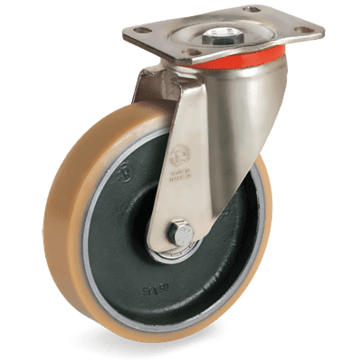 63GH - VULKOLLAN® WHEELS WITH CAST IRON CENTRE