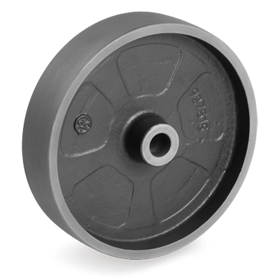 Cast iron solid wheels, plain bore