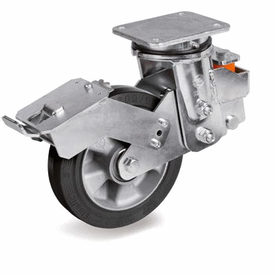 72AL - SIGMA ELASTIC RUBBER WHEELS, ALUMINIUM CENTRE
