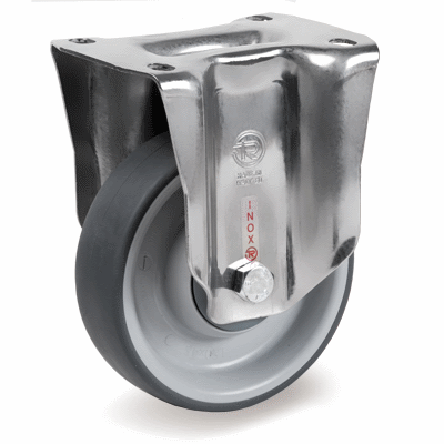 Thermoplastic rubber wheels, fixed bracket type "NLX"