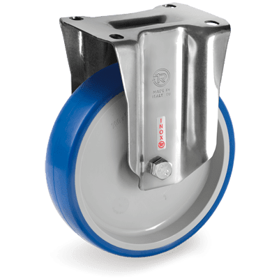 Thermoplastic rubber wheels, fixed bracket type "NLX"