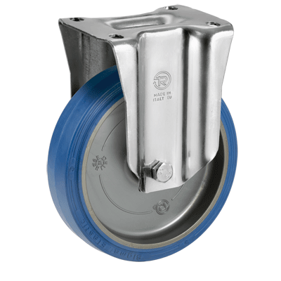 "SIGMA ELASTIC" rubber wheels, fixed bracket type "M"