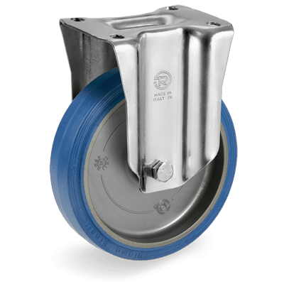 "SIGMA ELASTIC" rubber wheels, fixed bracket type "NL"