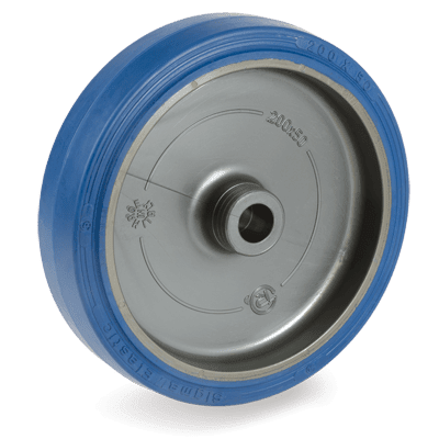 "SIGMA ELASTIC" rubber wheels, polyamide 6 centre, plain bore