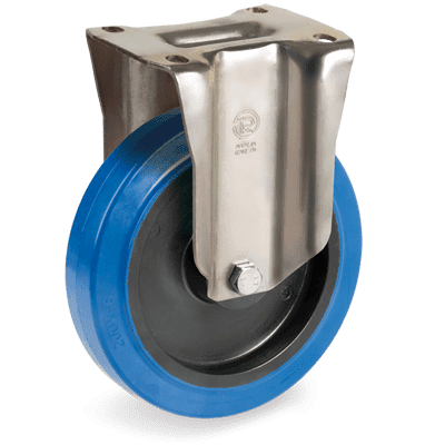 "SIGMA ELASTIC" rubber wheels, fixed bracket type "P"