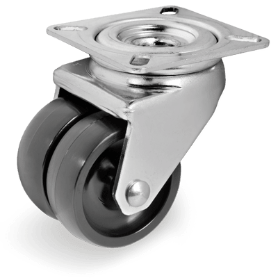 Twin solid polyamide 6 wheels